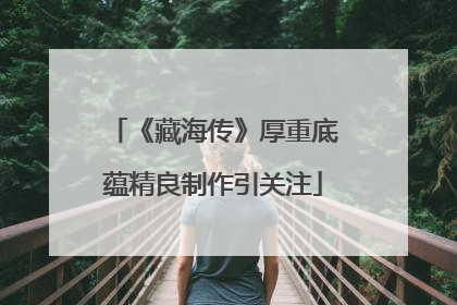 《藏海传》厚重底蕴精良制作引关注