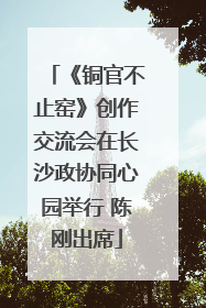 《铜官不止窑》创作交流会在长沙政协同心园举行 陈刚出席