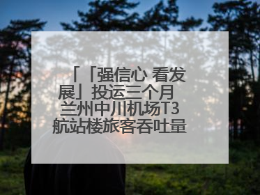 「强信心 看发展」投运三个月 兰州中川机场T3航站楼旅客吞吐量超434万人次