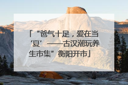 “爸气十足，爱在当‘夏’——古汉潮玩养生市集”衡阳开市