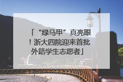 “绿马甲”真亮眼！浙大四院迎来首批外籍学生志愿者
