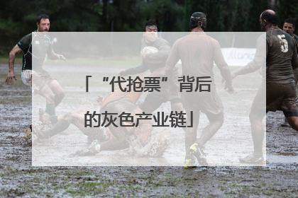 “代抢票”背后的灰色产业链