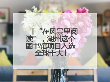 “在风景里阅读”，湖州这个图书馆项目入选全球十大