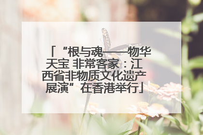 “根与魂——物华天宝 非常客家：江西省非物质文化遗产展演”在香港举行