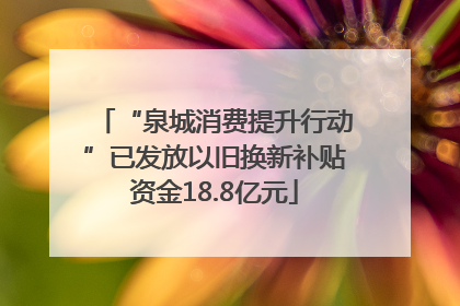 “泉城消费提升行动”已发放以旧换新补贴资金18.8亿元