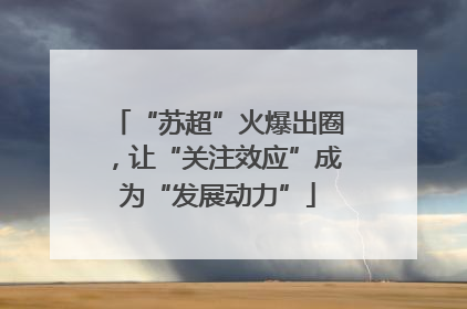 “苏超”火爆出圈，让“关注效应”成为“发展动力”