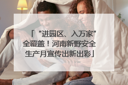 “进园区、入万家”全覆盖！河南新野安全生产月宣传出新出彩