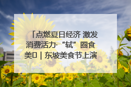 点燃夏日经济 激发消费活力·“轼”圈食美⑪｜东坡美食节上演“文化满汉全席”