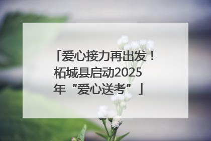 爱心接力再出发！柘城县启动2025年“爱心送考”