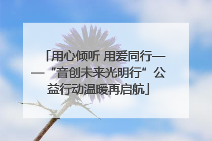 用心倾听 用爱同行——“音创未来光明行”公益行动温暖再启航