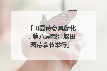 田园诗意具像化，第八届都江堰田园诗歌节举行