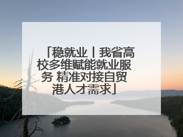 稳就业丨我省高校多维赋能就业服务 精准对接自贸港人才需求