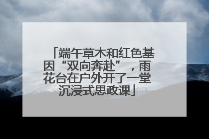 端午草木和红色基因“双向奔赴”，雨花台在户外开了一堂沉浸式思政课