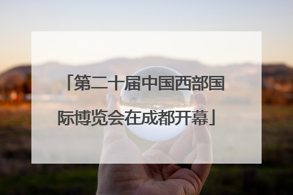 第二十届中国西部国际博览会在成都开幕