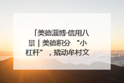 美德淄博·信用八景｜美德积分 “小杠杆”，撬动牟村文明 “大能量”
