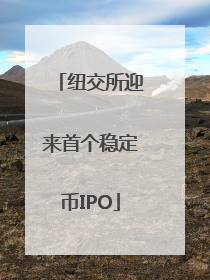 纽交所迎来首个稳定币IPO