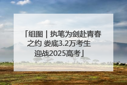 组图｜执笔为剑赴青春之约 娄底3.2万考生迎战2025高考