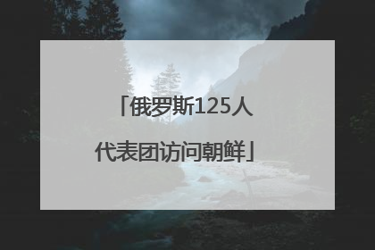 俄罗斯125人代表团访问朝鲜
