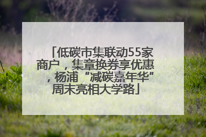 低碳市集联动55家商户，集章换券享优惠，杨浦“减碳嘉年华”周末亮相大学路