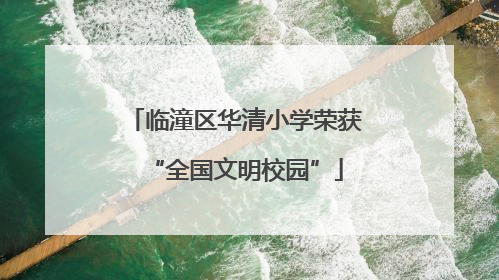 临潼区华清小学荣获“全国文明校园”