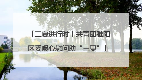 三夏进行时丨共青团睢阳区委暖心慰问助“三夏”