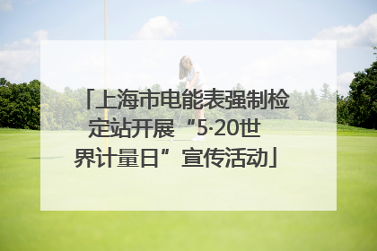 上海市电能表强制检定站开展“5·20世界计量日”宣传活动