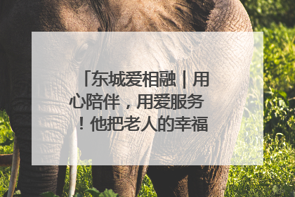 东城爱相融｜用心陪伴，用爱服务！他把老人的幸福感当“大事儿”