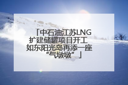 中石油江苏LNG扩建储罐项目开工 如东阳光岛再添一座“气墩墩”