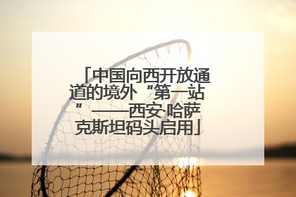 中国向西开放通道的境外“第一站”——西安·哈萨克斯坦码头启用