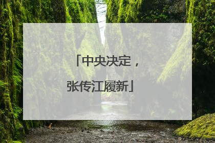 中央决定，张传江履新