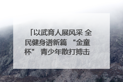 以武育人展风采 全民健身谱新篇 “金童杯” 青少年散打搏击邀请赛圆满落幕