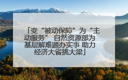 变“被动保障”为“主动服务” 自然资源部为基层解难题办实事 助力经济大省挑大梁