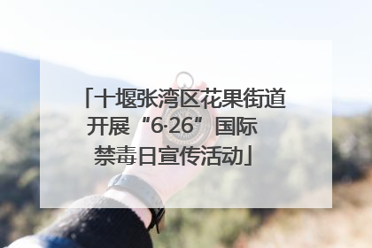 十堰张湾区花果街道开展“6·26”国际禁毒日宣传活动