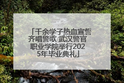 千余学子热血宣誓齐唱警歌 武汉警官职业学院举行2025年毕业典礼