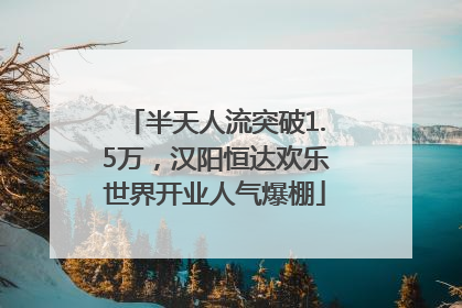 半天人流突破1.5万，汉阳恒达欢乐世界开业人气爆棚
