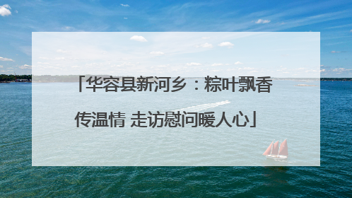 华容县新河乡：粽叶飘香传温情 走访慰问暖人心