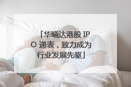 华曦达港股 IPO 递表，致力成为行业发展先驱
