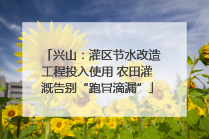 兴山：灌区节水改造工程投入使用 农田灌溉告别“跑冒滴漏”