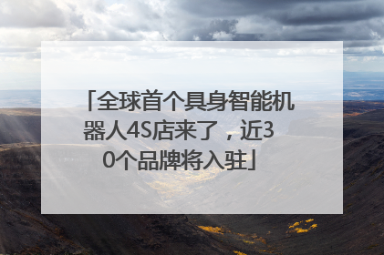 全球首个具身智能机器人4S店来了，近30个品牌将入驻
