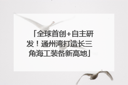 全球首创+自主研发！通州湾打造长三角海工装备新高地