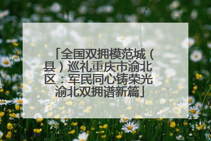 全国双拥模范城（县）巡礼重庆市渝北区：军民同心铸荣光 渝北双拥谱新篇