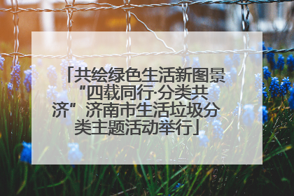 共绘绿色生活新图景 “四载同行·分类共济”济南市生活垃圾分类主题活动举行
