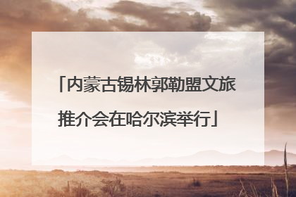 内蒙古锡林郭勒盟文旅推介会在哈尔滨举行