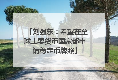 刘强东：希望在全球主要货币国家都申请稳定币牌照