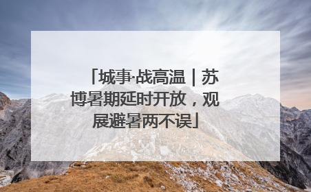 城事·战高温｜苏博暑期延时开放，观展避暑两不误