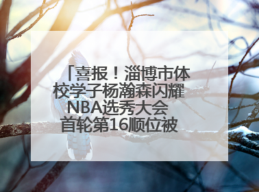 喜报！淄博市体校学子杨瀚森闪耀NBA选秀大会 首轮第16顺位被开拓者选中