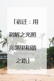 宿迁：用调解之光照亮邻里和谐之路