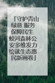 守护青山绿意 服务保障民生 蛟河森林公安多维发力绘就生态惠民新画卷