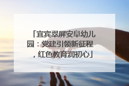 宜宾翠屏安阜幼儿园：党建引领新征程，红色教育润初心