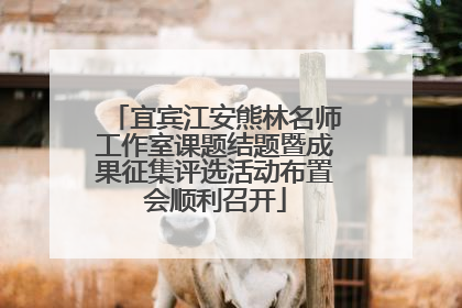 宜宾江安熊林名师工作室课题结题暨成果征集评选活动布置会顺利召开